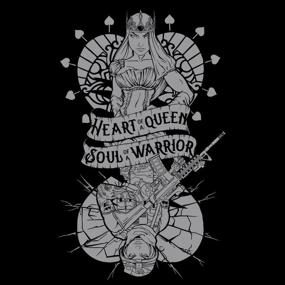 Women's Heart And Soul Of A Warrior T-Shirt - Black - Image 3
