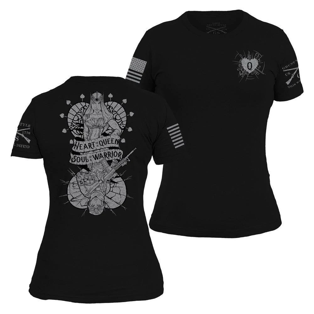 Women's Heart And Soul Of A Warrior T-Shirt - Black - Image 2