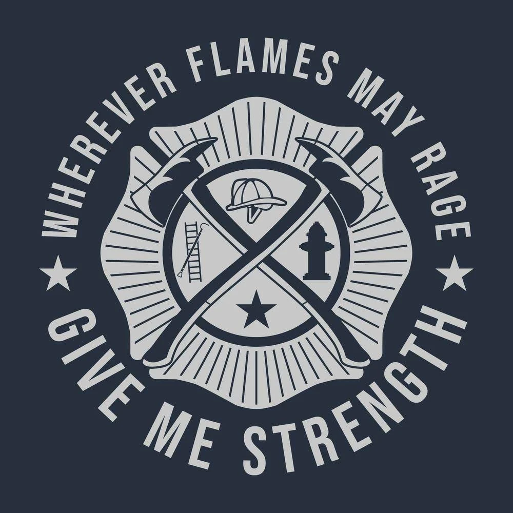 Wherever Flames May Rage T-Shirt - Navy - Image 3