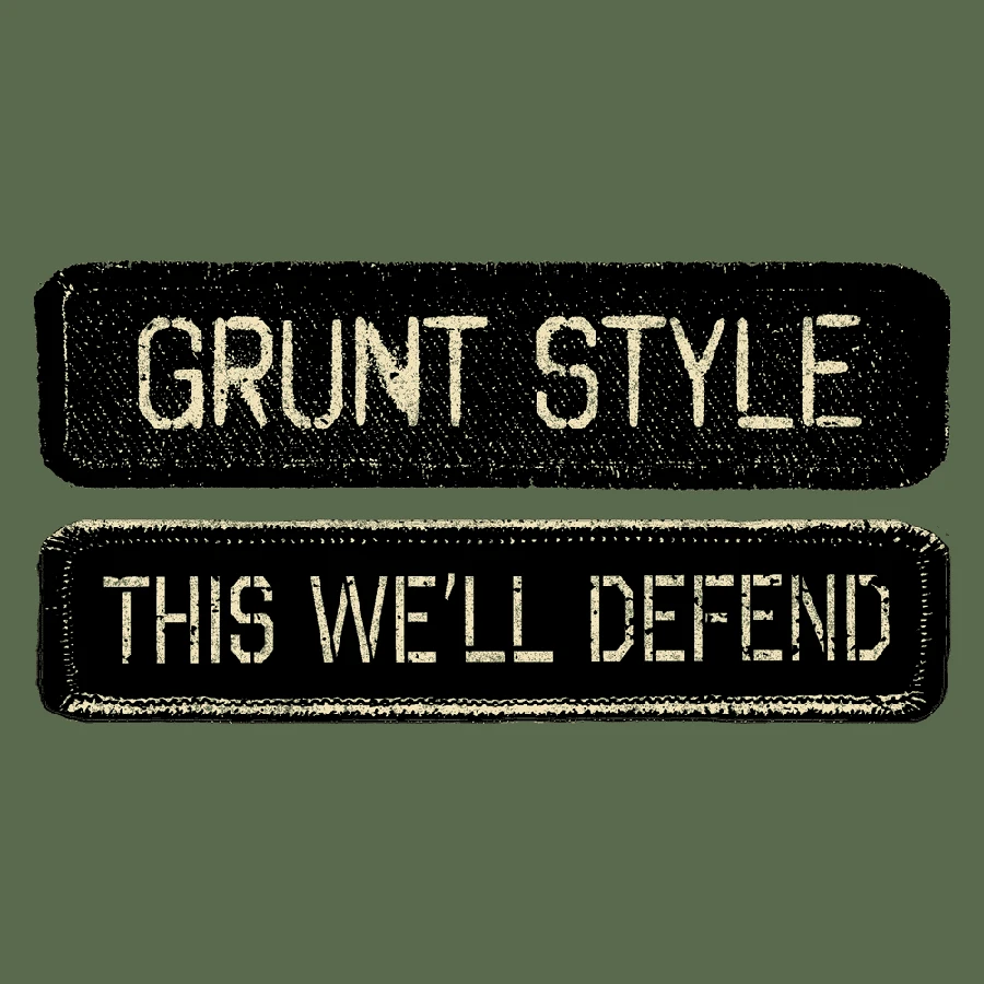 Name Tape Hoodie - Military Green - Image 7