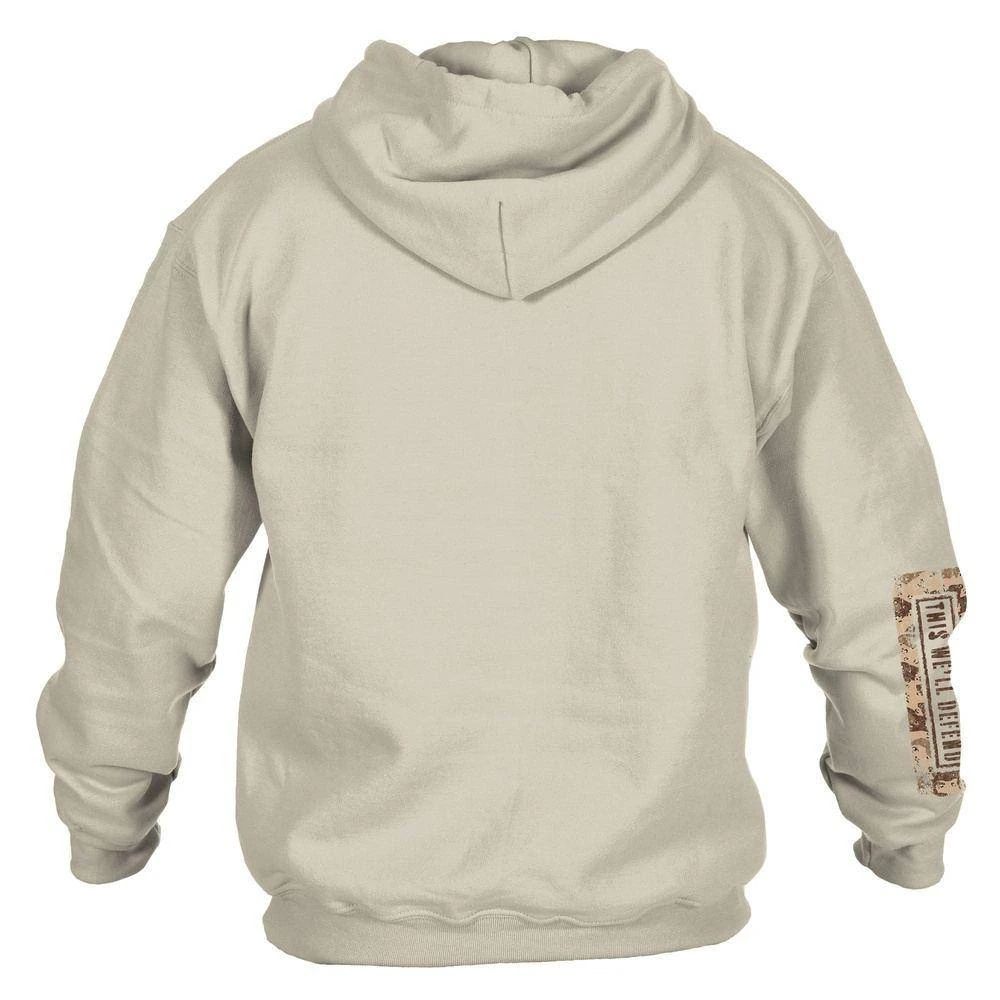 This We'll Defend Sleeve Hoodie - Desert Camo - Image 8