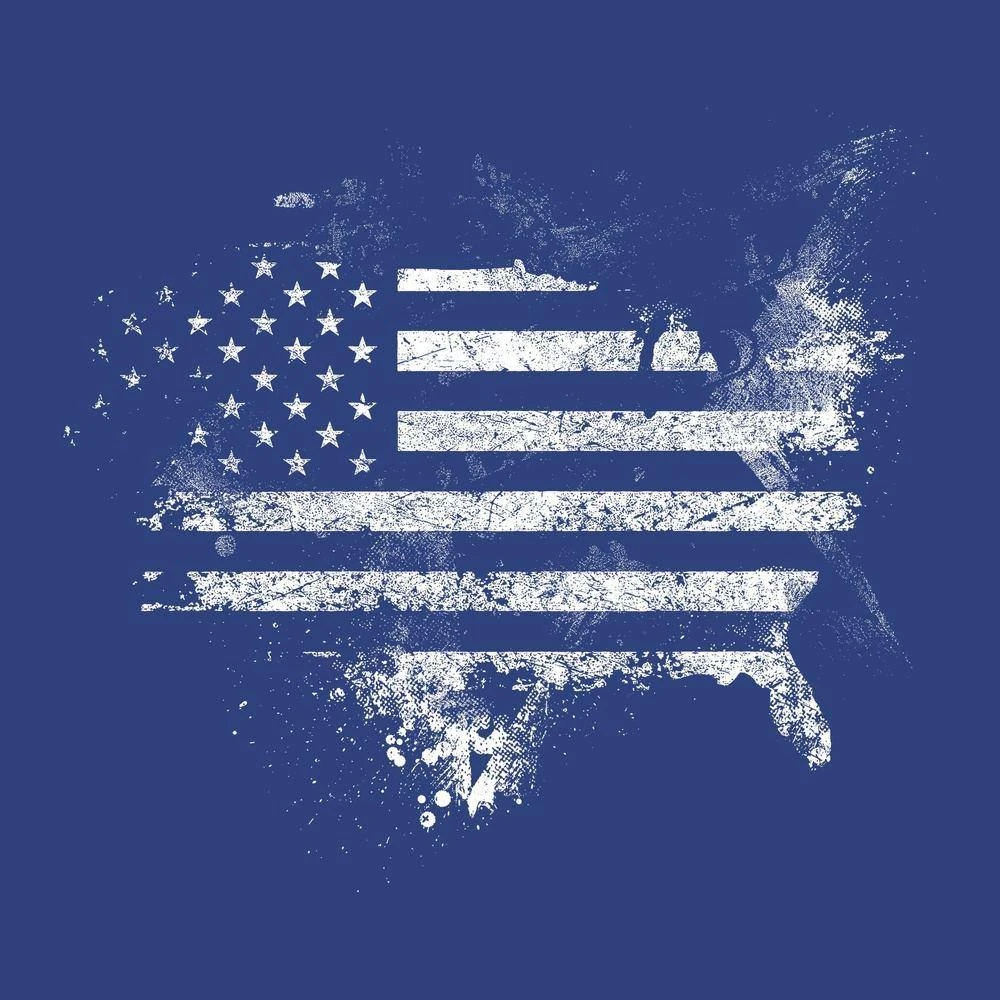 American Acid T-Shirt - Royal Blue - Image 3