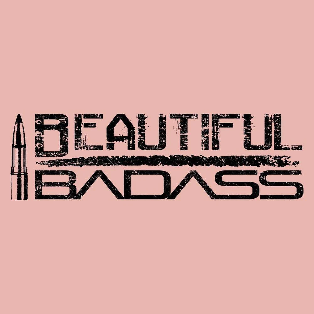 Women's Beautiful Badass Cropped T-Shirt - Desert Pink - Image 7
