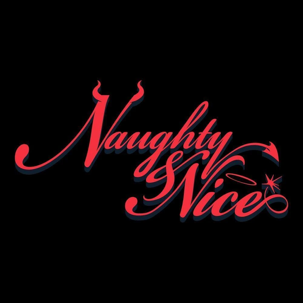 Women's Naughty And Nice V-Neck - Black - Image 4