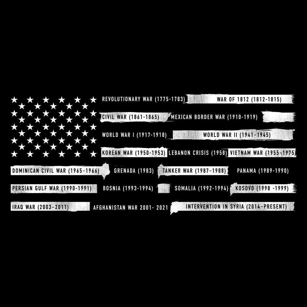 War Flag T-Shirt - Black - Image 2