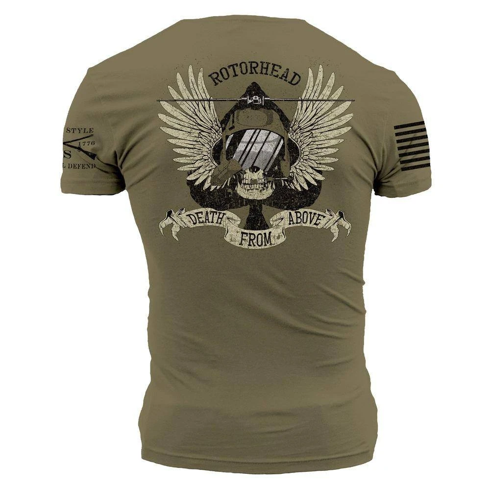 Death From Above T-Shirt - Military Green - Image 3