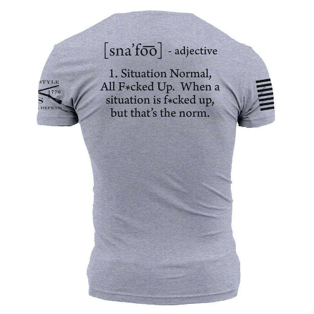 SNAFU T-Shirt - Heather Gray - Image 11