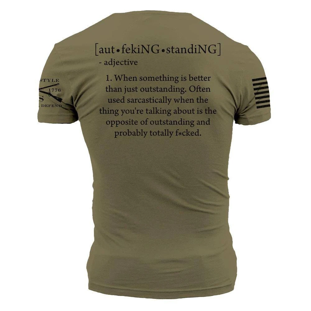 Outf*cking Standing T-Shirt - Military Green - Image 7