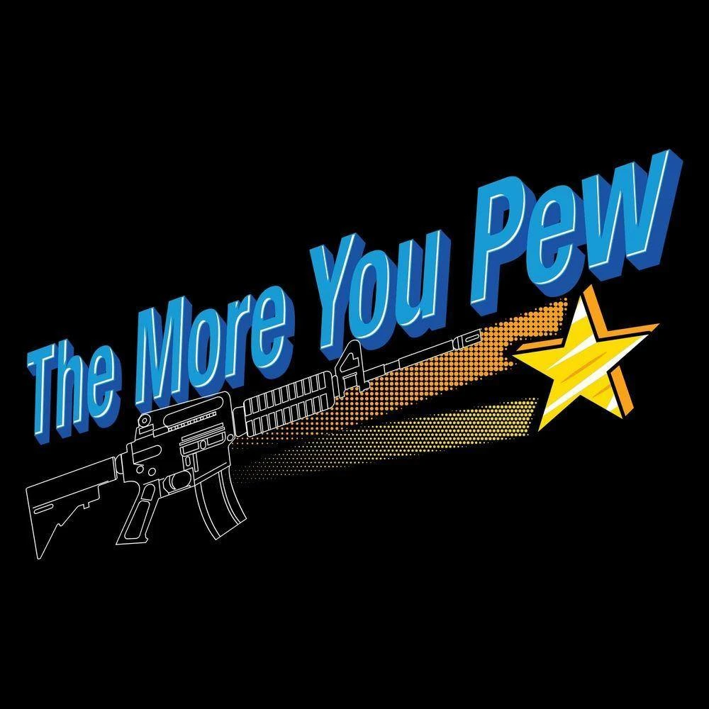 The More You Pew T-Shirt - Black - Image 2