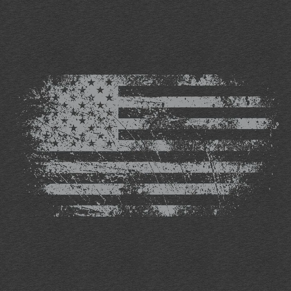 Vintage American Hoodie - Dark Heather - Image 3