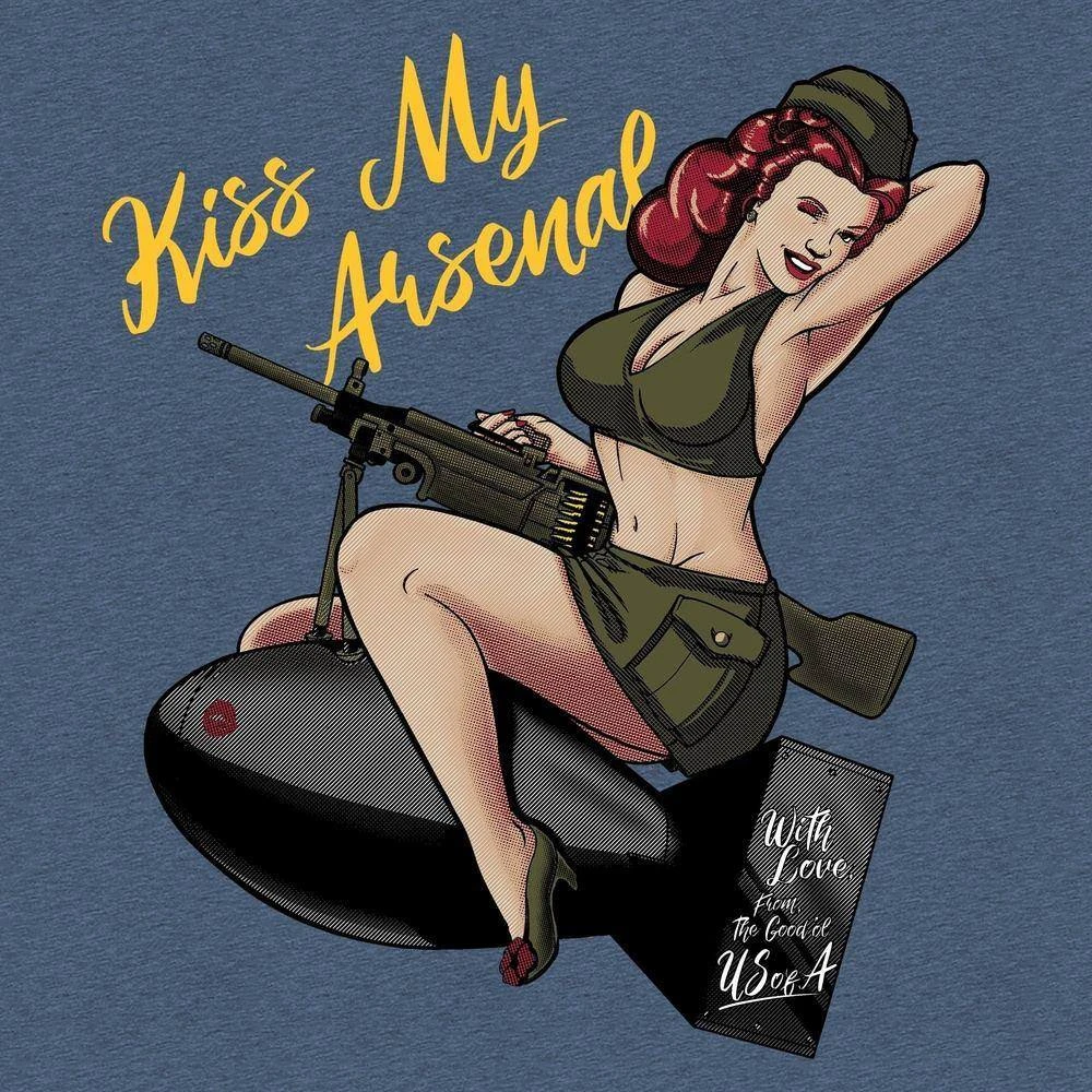 Kiss My Arsenal Hoodie - Indigo - Image 5