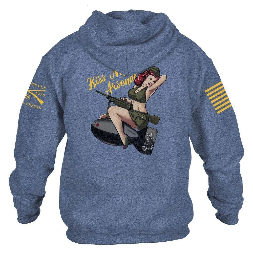 Kiss My Arsenal Hoodie - Indigo - Image 7