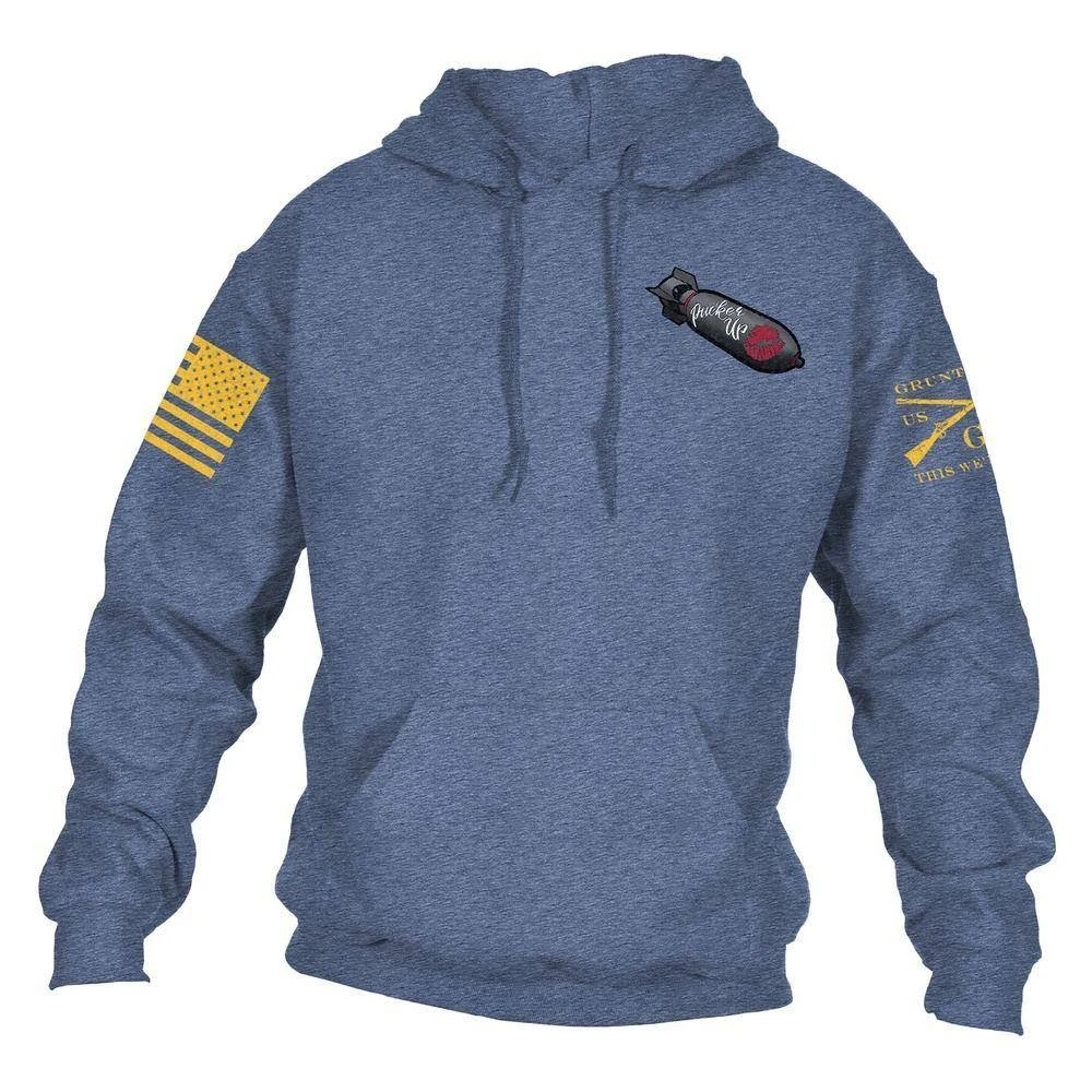 Kiss My Arsenal Hoodie - Indigo - Image 6