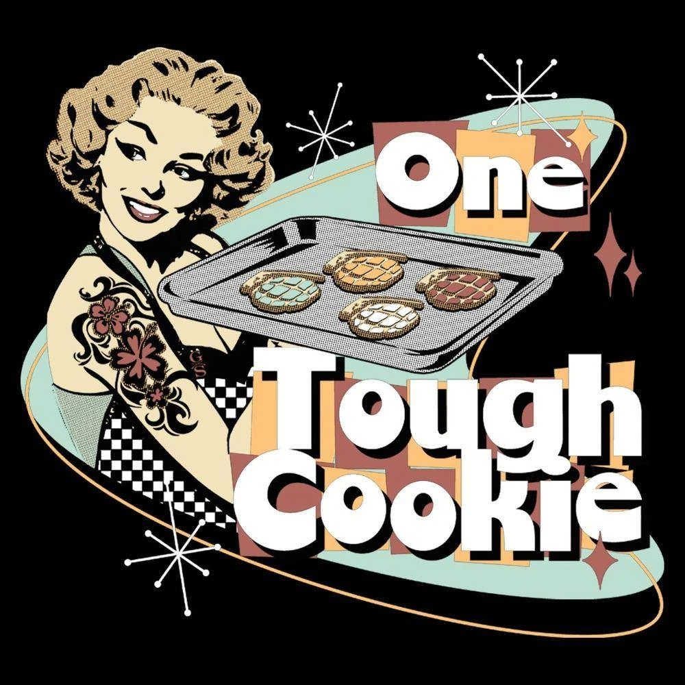 Women's One Tough Cookie T-Shirt - Black - Image 3