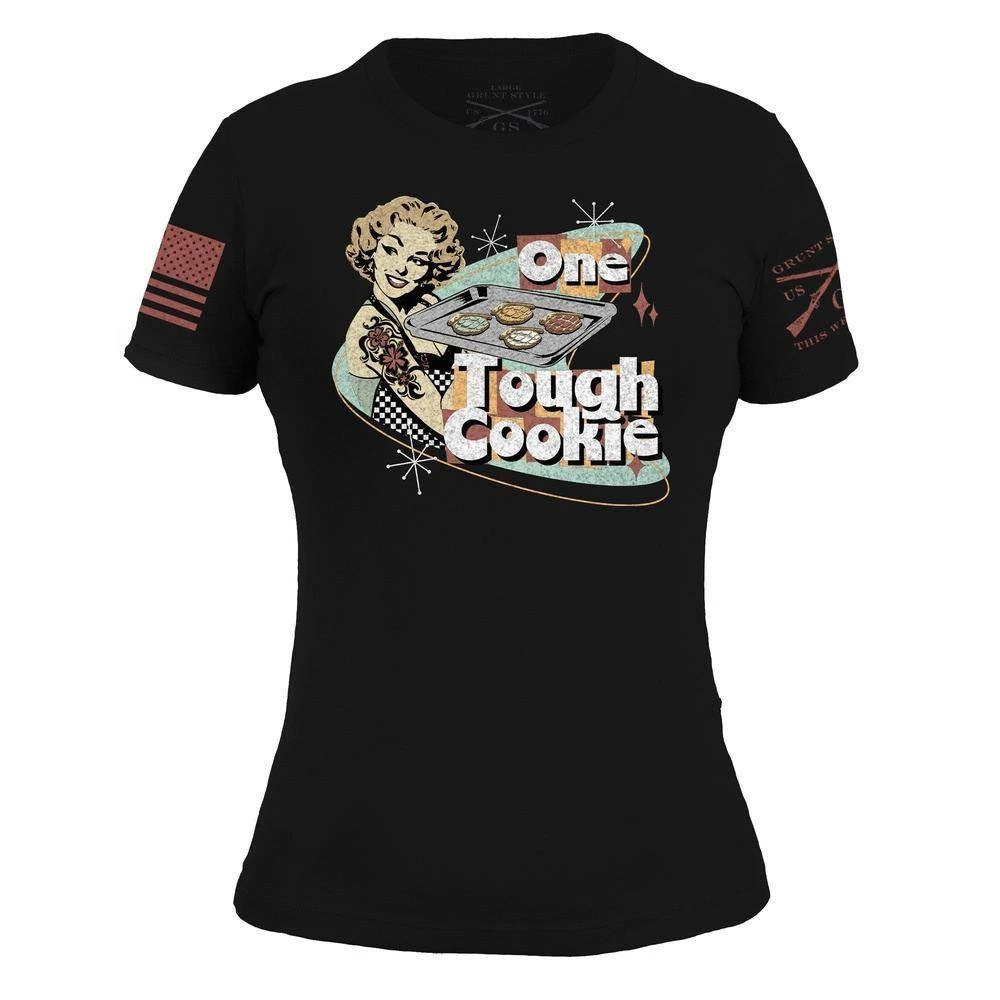 Women's One Tough Cookie T-Shirt - Black - Image 2