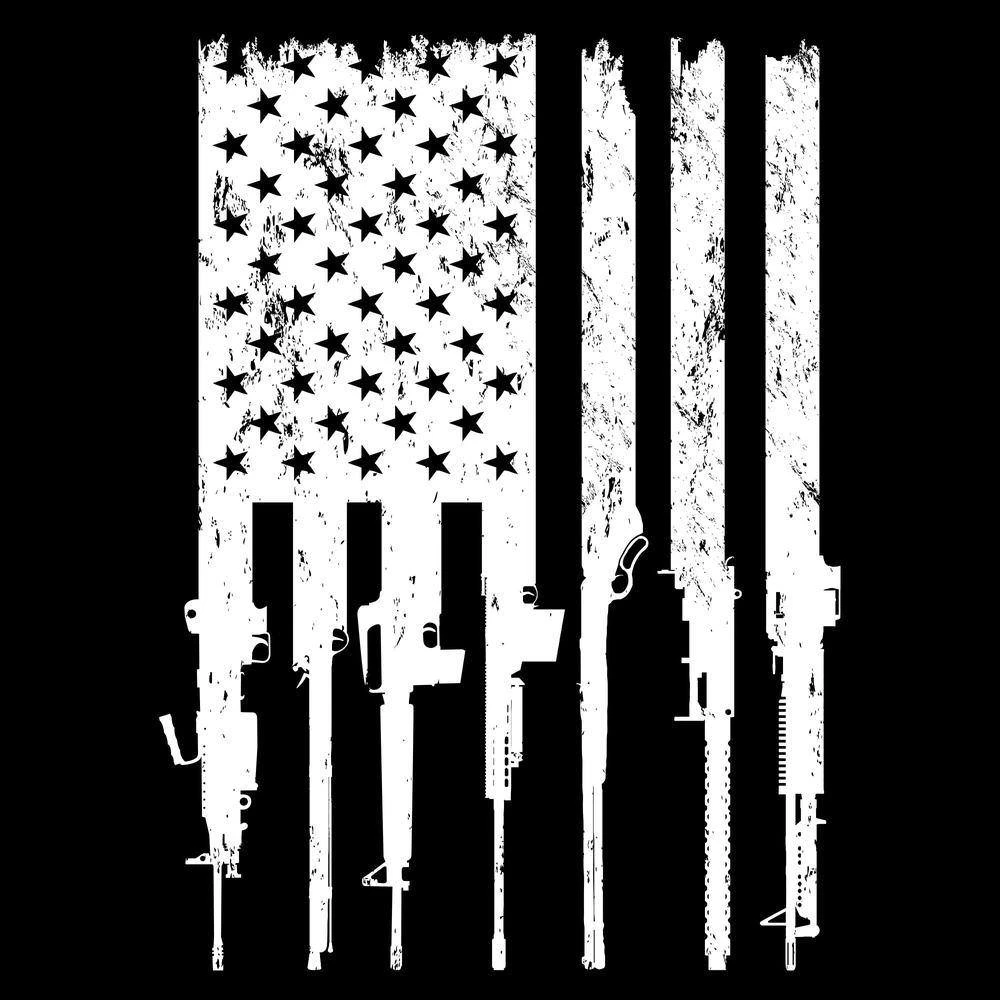 Rifle Flag Pocket T-Shirt - Black Heather - Image 8