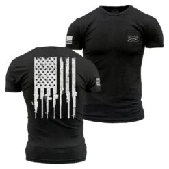 Rifle Flag Pocket T-Shirt - Black Heather