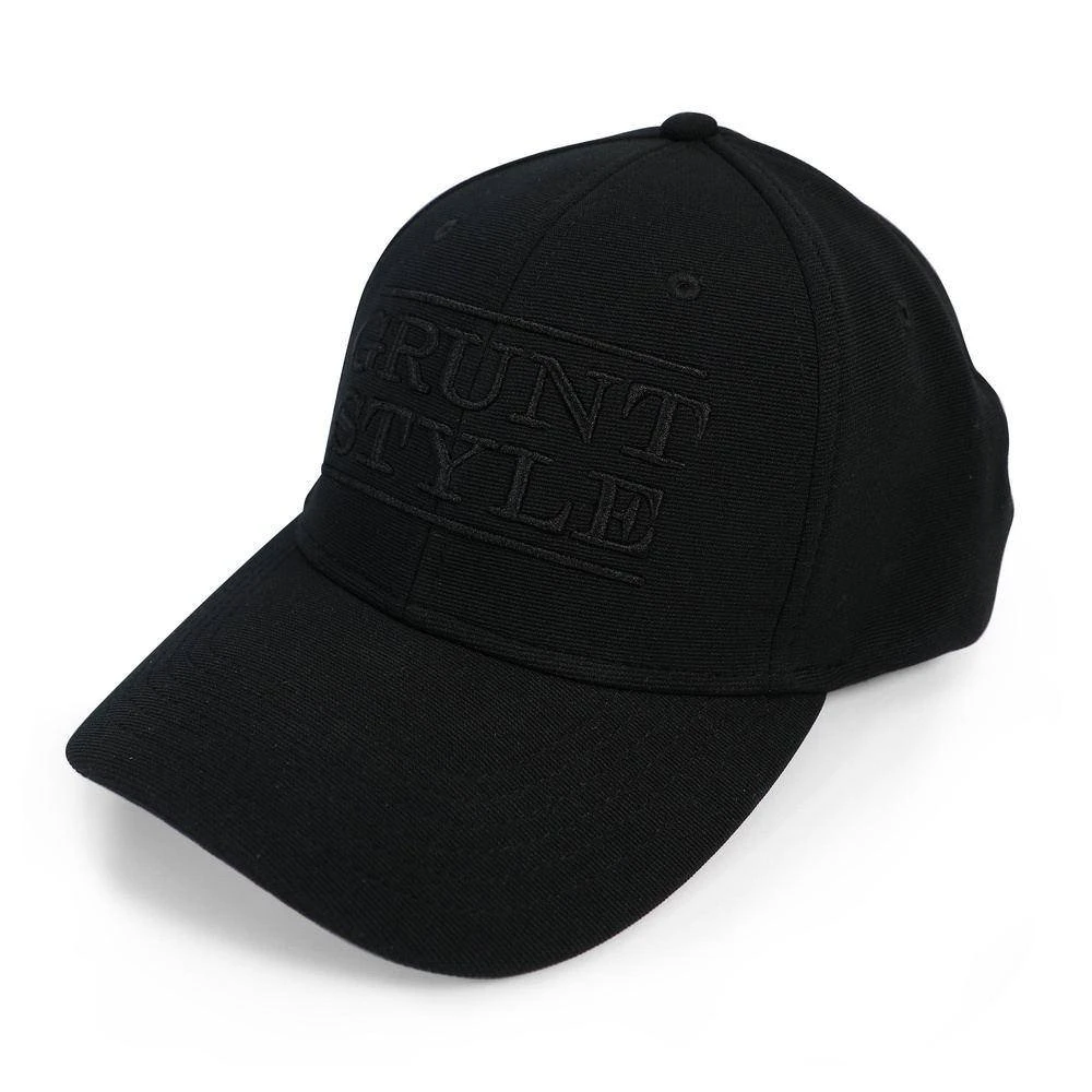 Accessories Stacked Logo Stretch Fit Hat - Blackout - Image 2