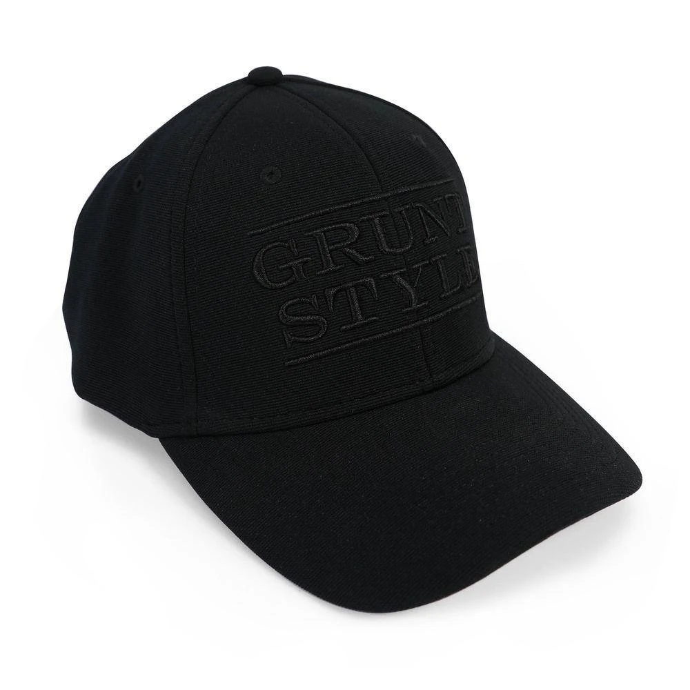 Accessories Stacked Logo Stretch Fit Hat - Blackout - Image 7