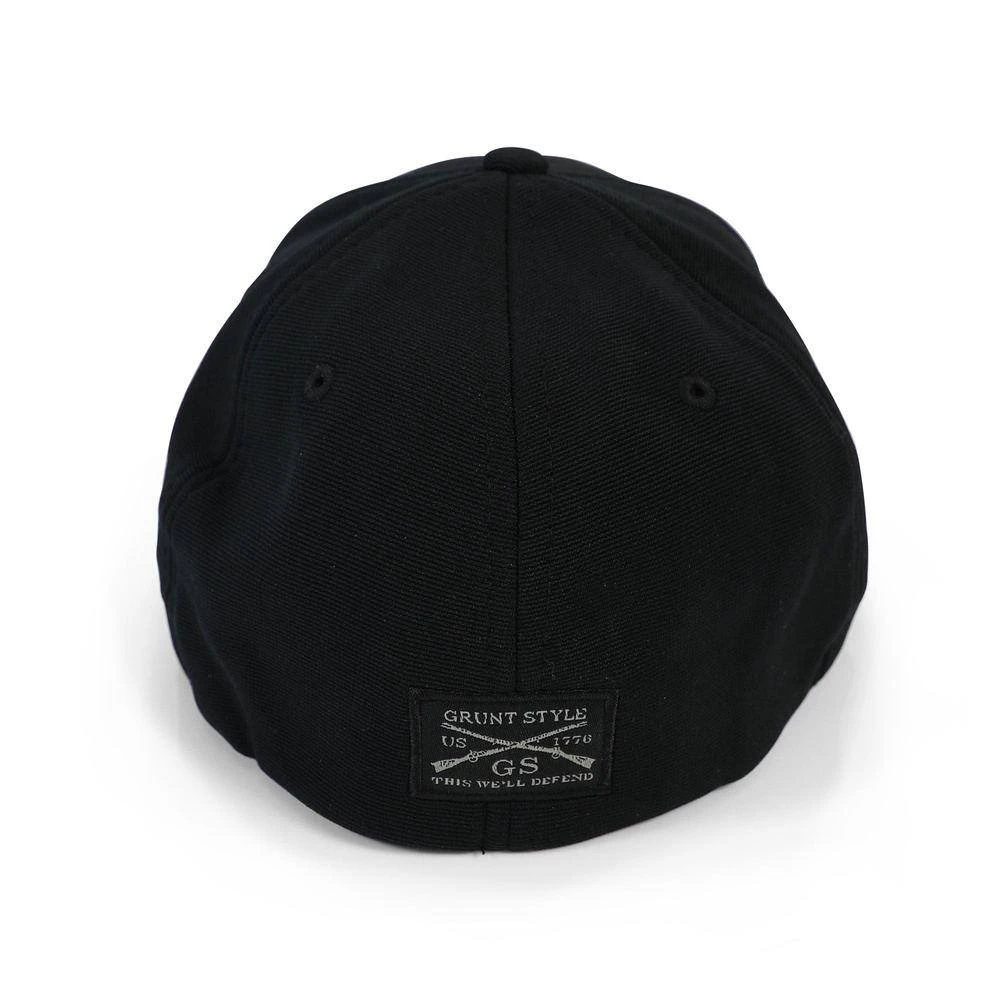 Accessories Stacked Logo Stretch Fit Hat - Blackout - Image 5