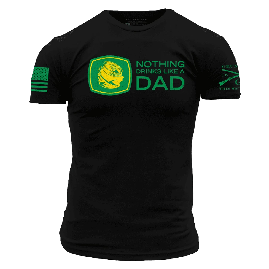 Drink Like Dad T-Shirt - Black