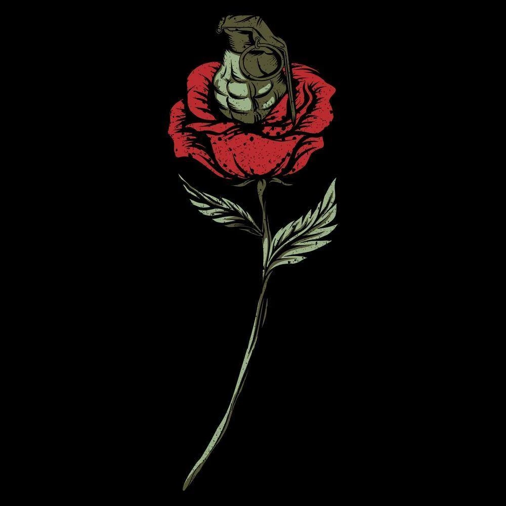 Women's Death Rose T-Shirt - Black - Image 8