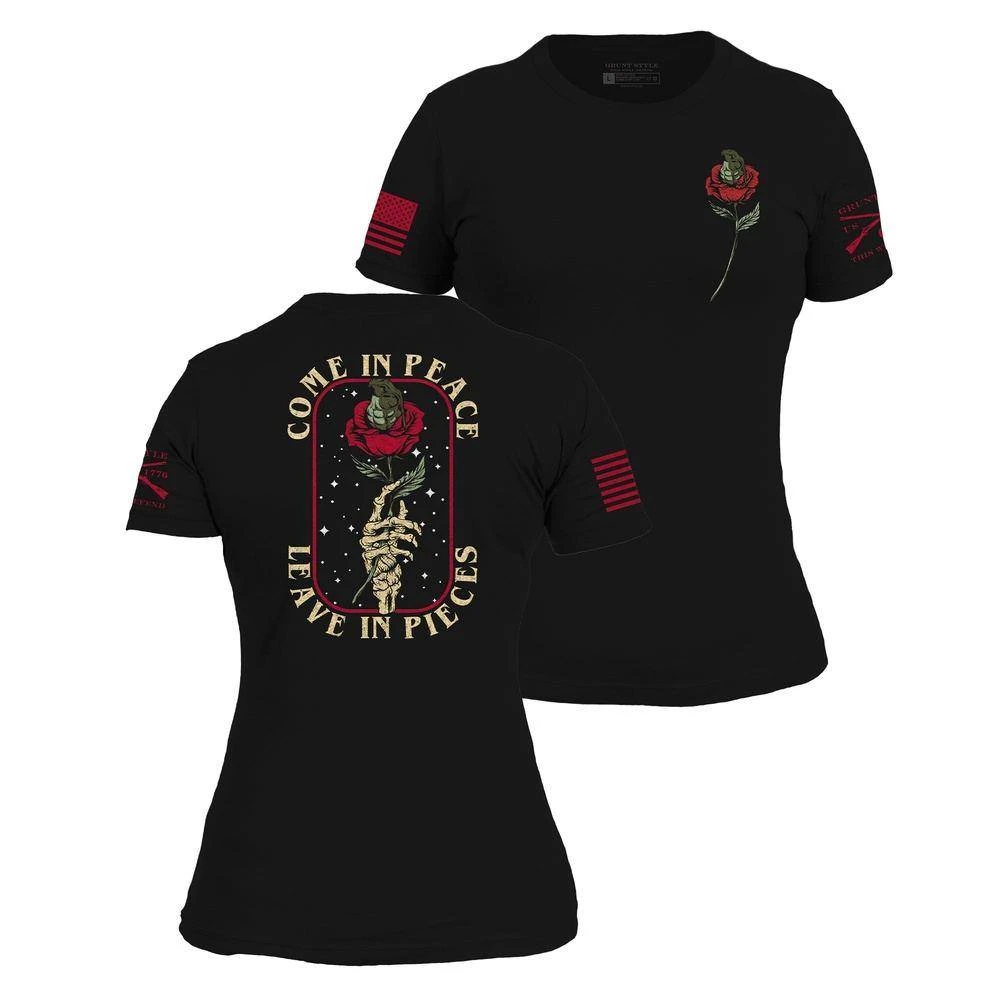 Women's Death Rose T-Shirt - Black - Image 2