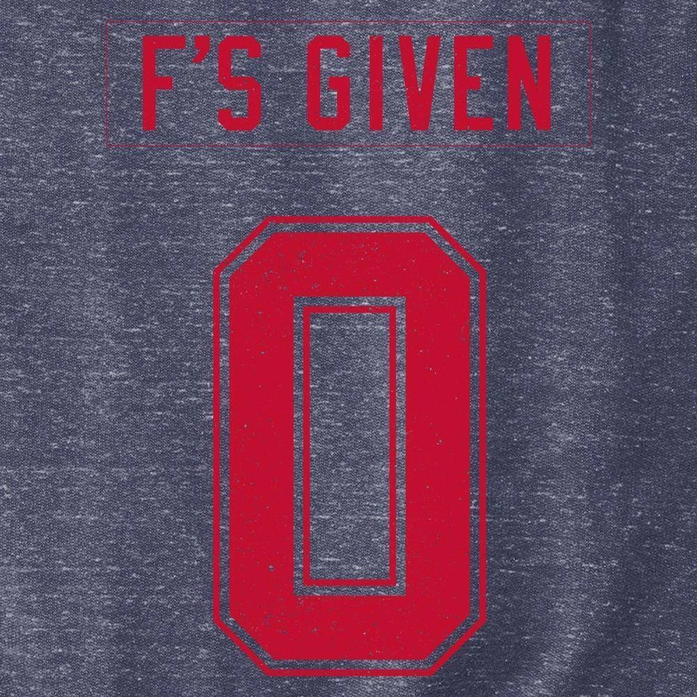 Zero F's Given Terry Crew Sweatshirt - Navy Heather - Image 9