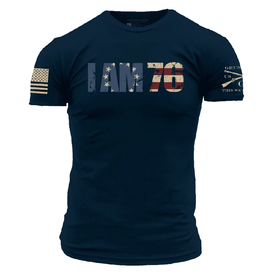I AM 76 T-Shirt - Midnight Navy