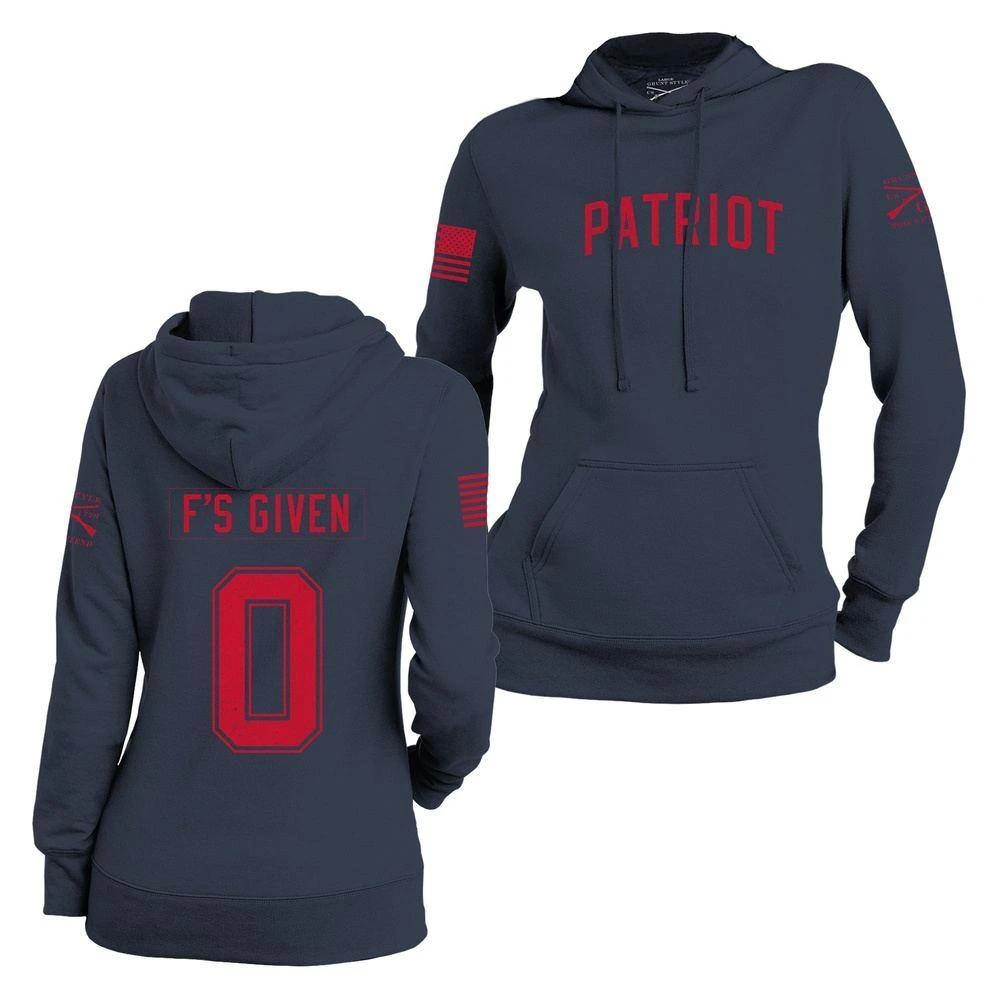 Women's Zero F's Given Hoodie - Navy - Image 2