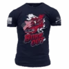 Burn Out T-Shirt- Navy