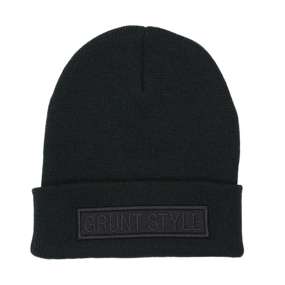 Accessories Name Tape Black Cuffed Beanie - Image 2