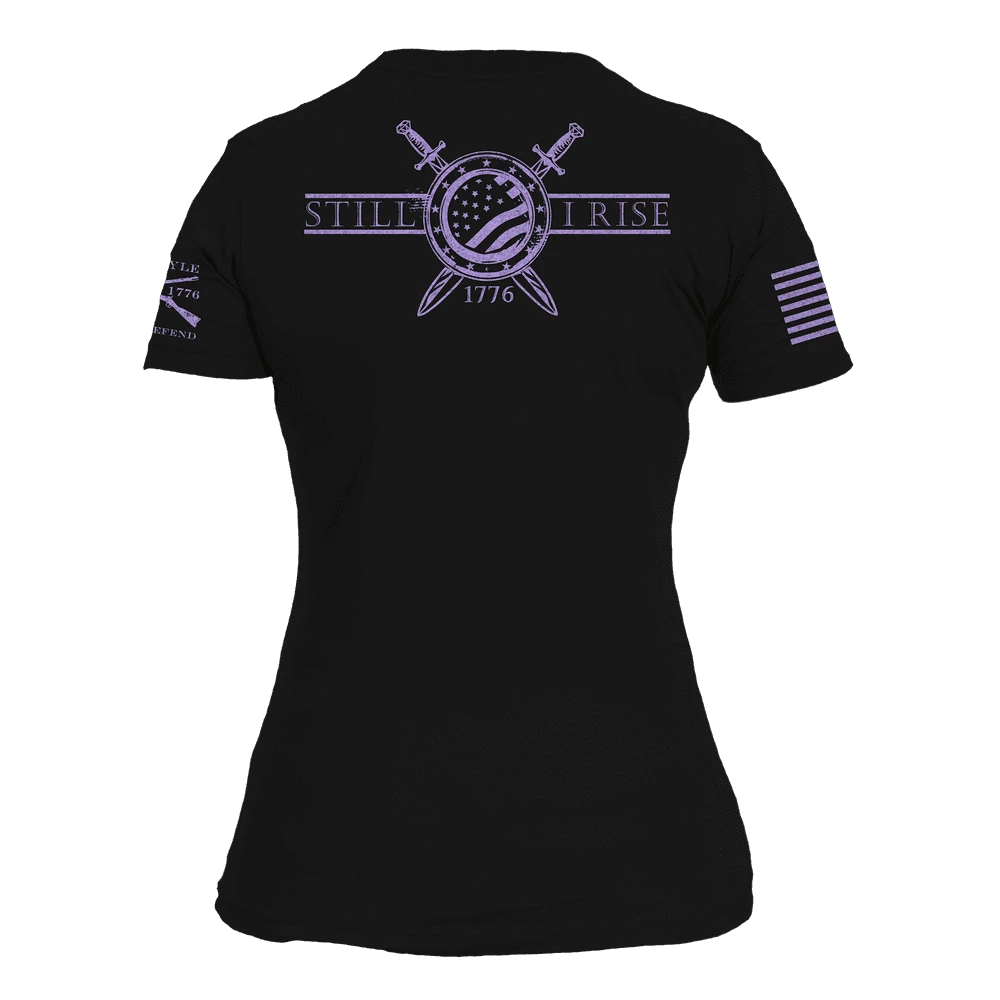 Women's Still I Rise Slim Fit T-Shirt - Black - Image 6