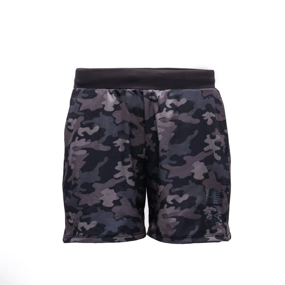 Men's Training Shorts - Black Camo - Image 6