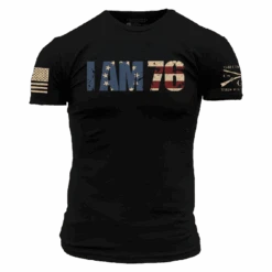 I AM 76 T-Shirt - Black