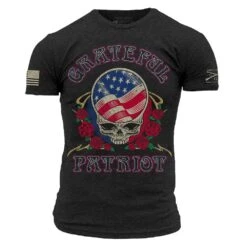 Grateful Patriot T-Shirt - Vintage Black