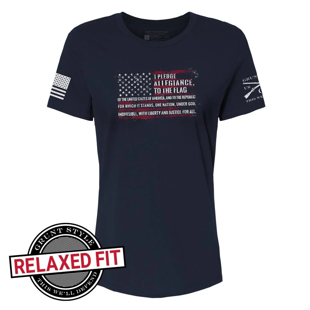 Women's Pledge Relaxed Fit T-Shirt - Navy - Image 2