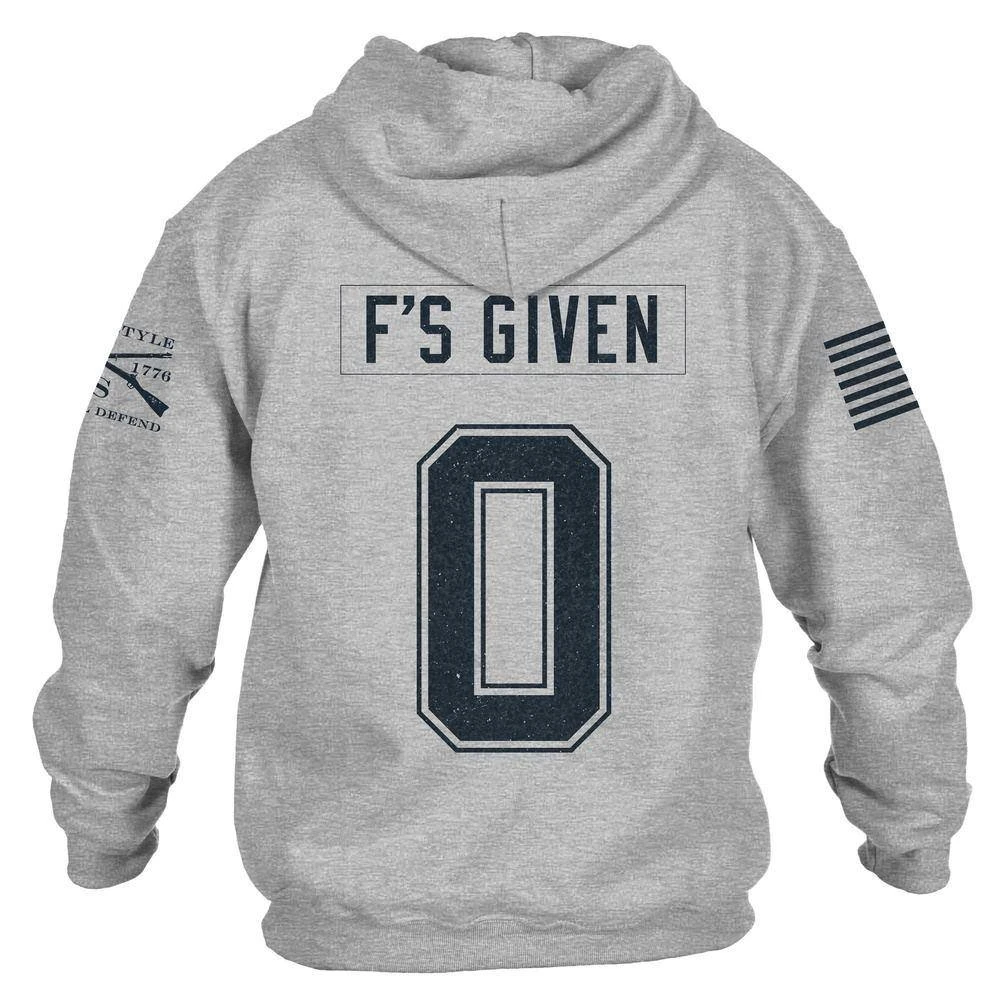 Zero F's Given Hoodie - Sport Grey - Image 7