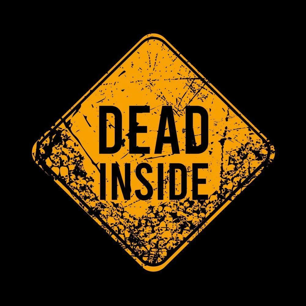 Dead Inside T-Shirt - Black - Image 5