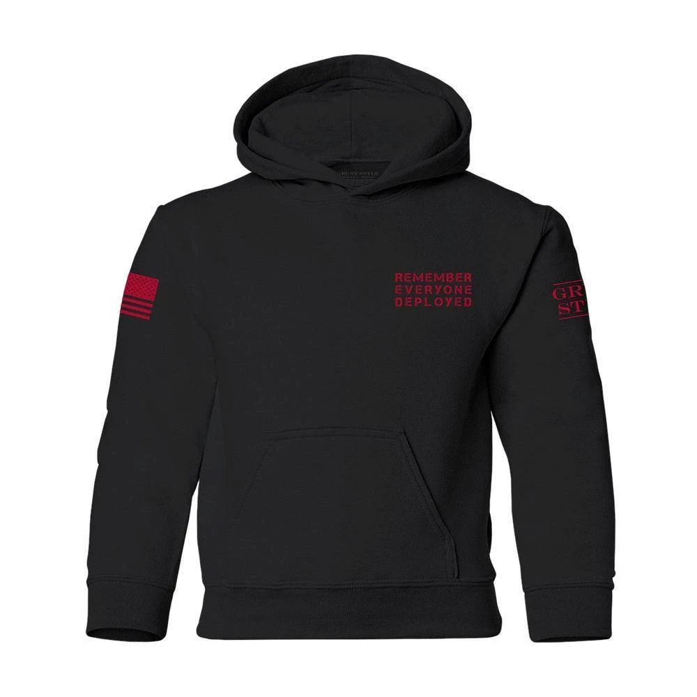 Youth R.E.D. All Forces Hoodie - Black - Image 3
