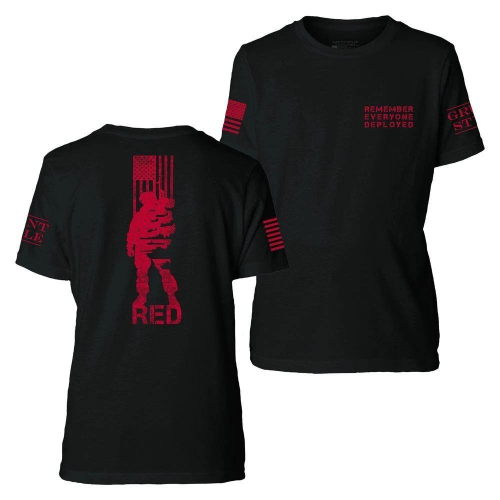Youth R.E.D. All Forces T-Shirt - Black - Image 2