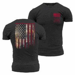 Red Blood Blue Collar™ T-Shirt - Charcoal