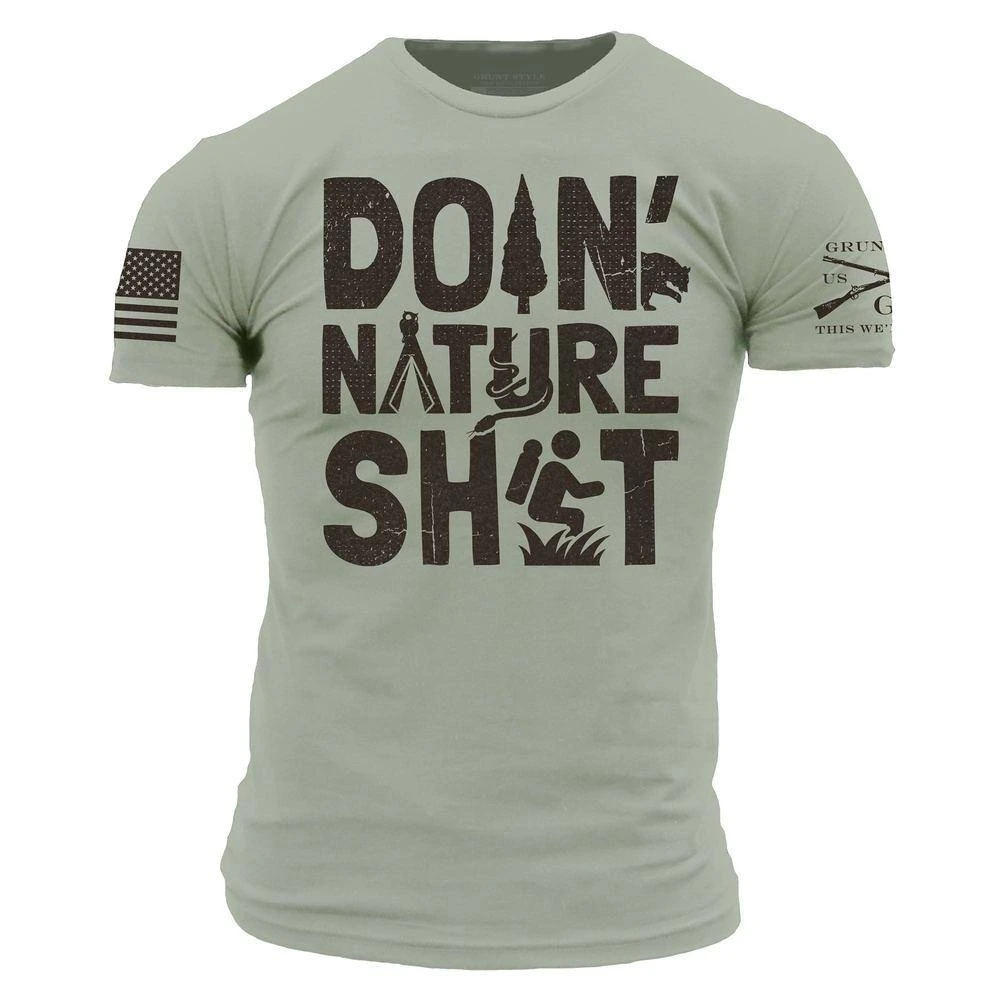 Doin' Nature Sh*t T-Shirt - Light Sage