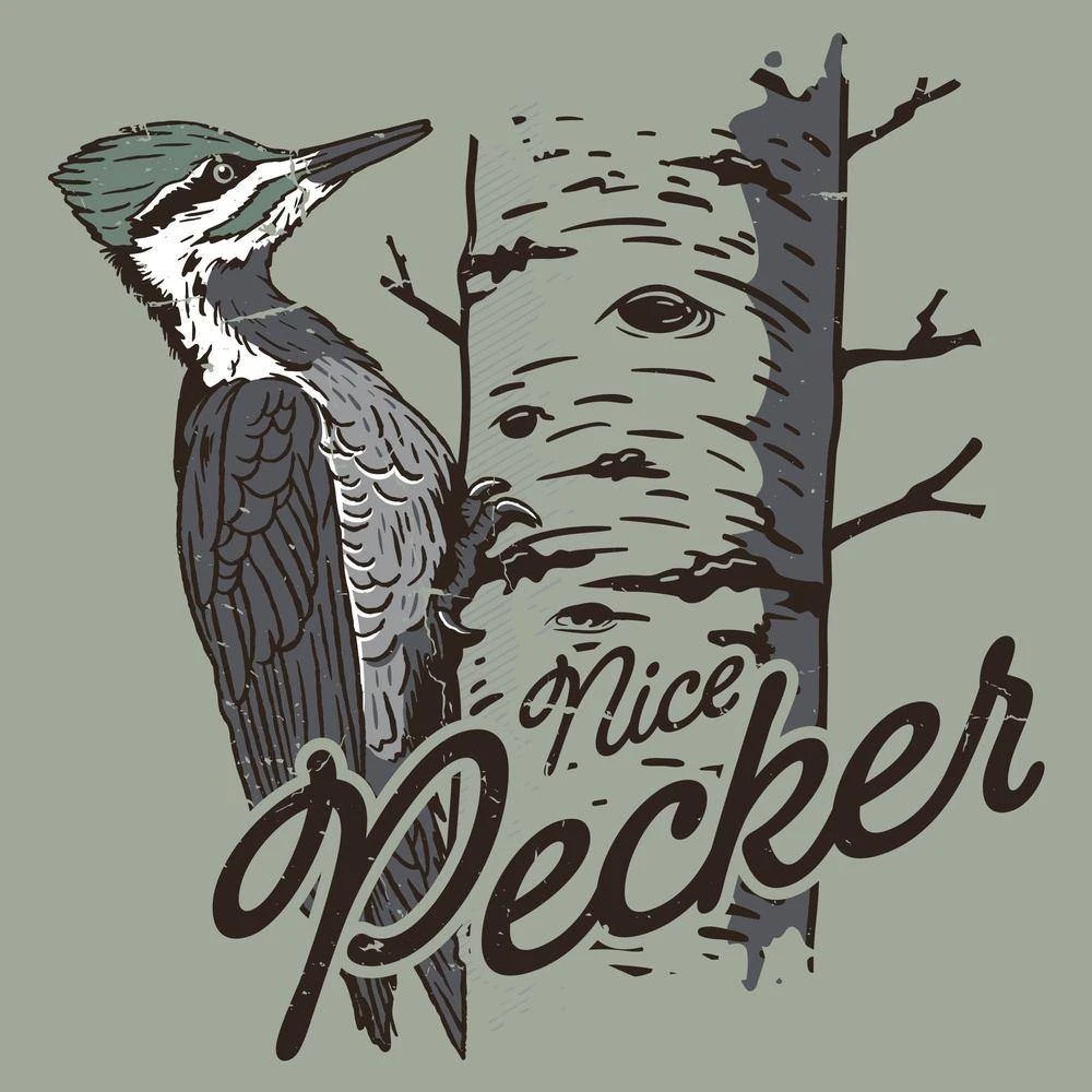 Nice Pecker T-Shirt - Light Sage - Image 3
