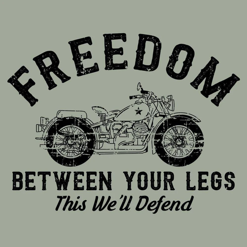 Freedom Between Your Legs T-Shirt - Light Sage - Image 6
