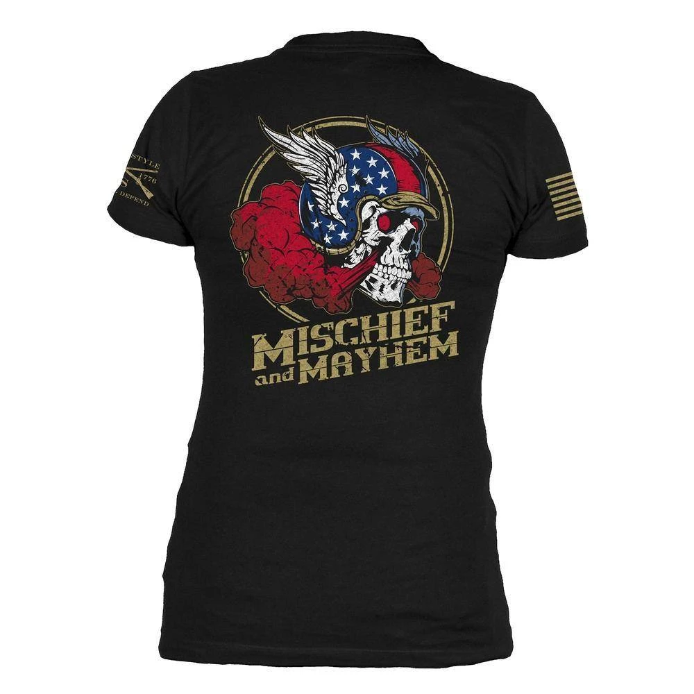 Women's Mischief And Mayhem V-Neck - Black - Image 7