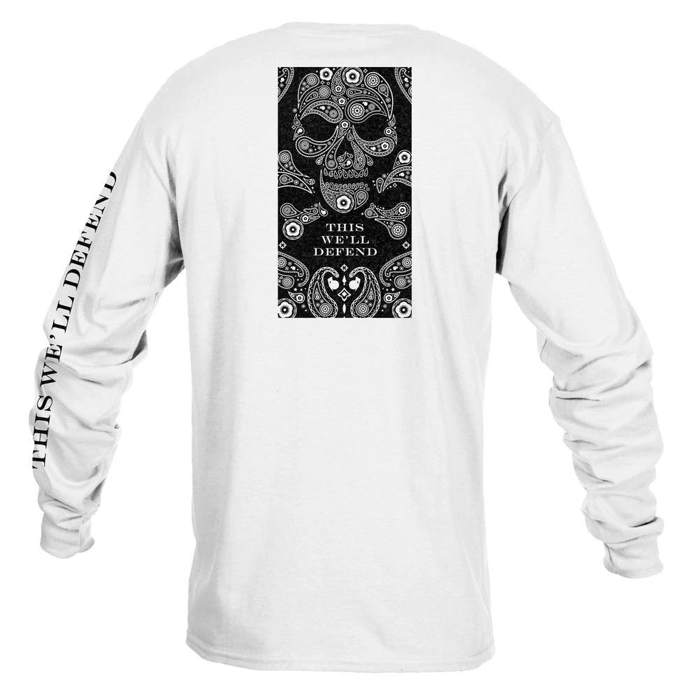 Death Paisley Long Sleeve - White - Image 8