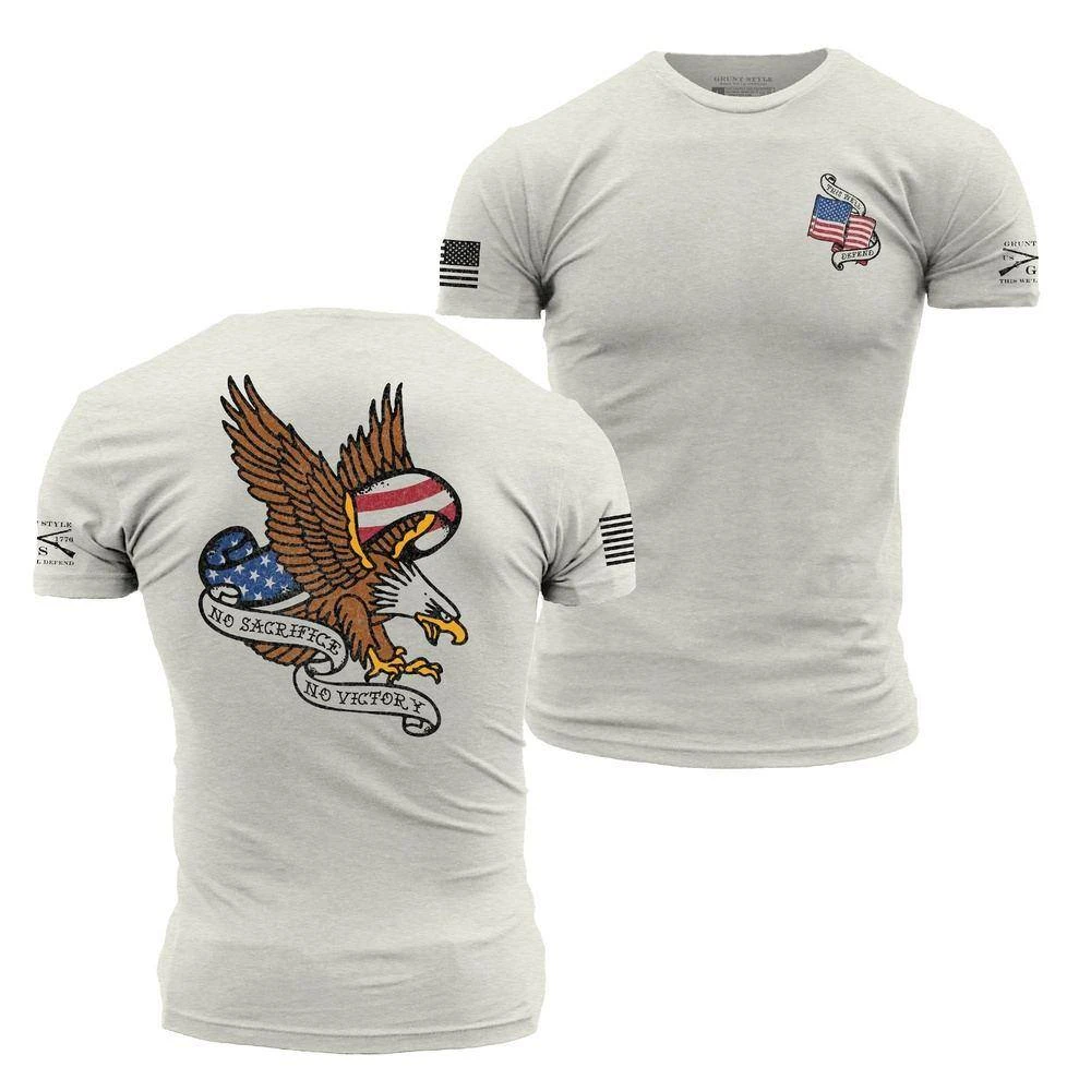 No Sacrifice No Victory T-Shirt - Sand