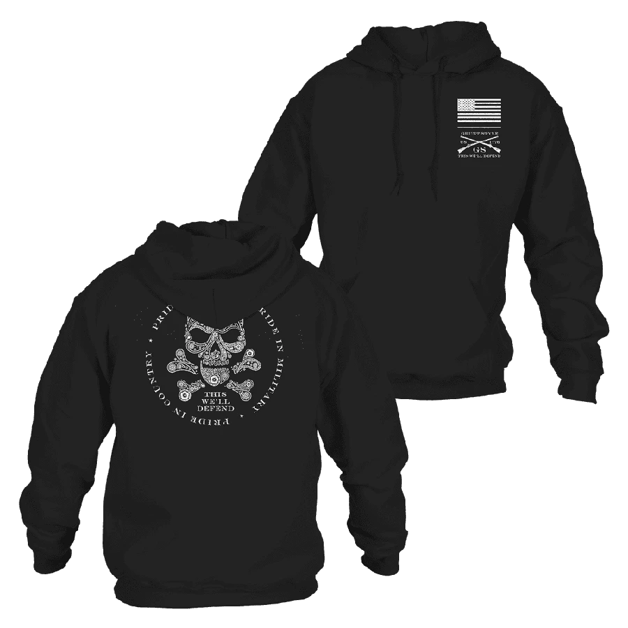 Death Paisley Hoodie - Black