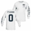 Zero F's Given Long Sleeve - White